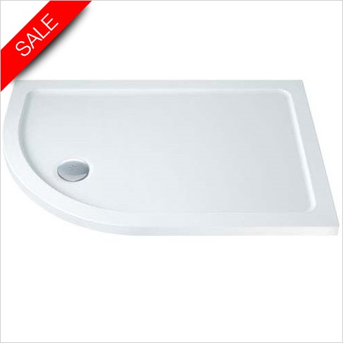 MX Trays - ABS Stone Resin Offset Quadrant Shower Tray 1000 x 900mm