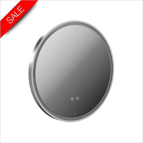 Vado Accessories - Cameo 600mm Illuminated Round Mirror With Demister