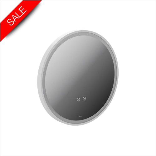 Vado Accessories - Cameo 500mm Illuminated Round Mirror With Demister