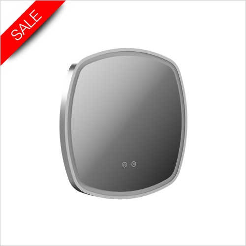 Vado Accessories - Cameo 500mm Illuminated Soft Square Mirror With Demister