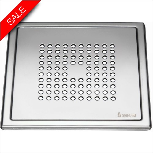 Smedbo Accessories - Outline Floor Grating 200x200mm Pattern: Square