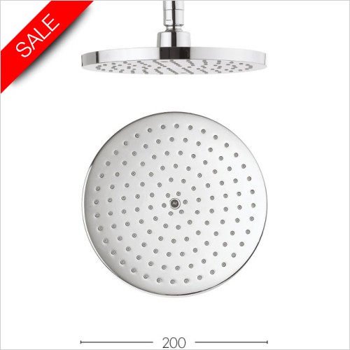 Crosswater Showers - Central 200mm Fixed Head Brass