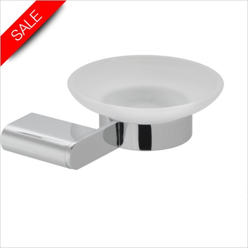 Vado Accessories - Photon Frosted Glass Soap Dish & Holder Wall Mounted