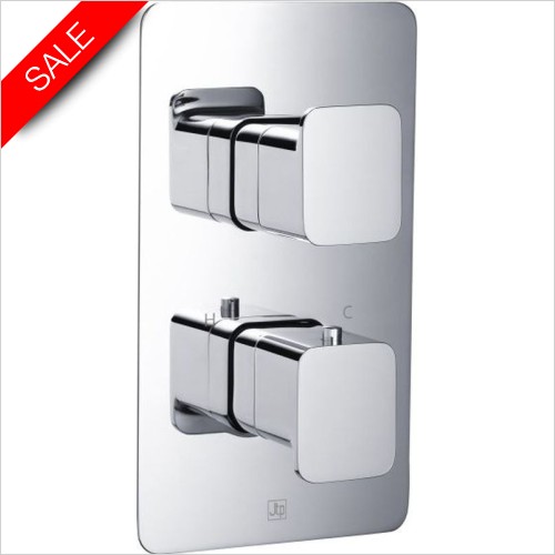 JTP Showers - Hix Thermostatic Concealed 2 Outlet Shower Valve MP 0.5