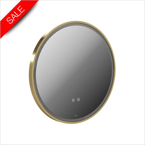 Vado Accessories - Cameo 600mm Illuminated Round Mirror With Demister