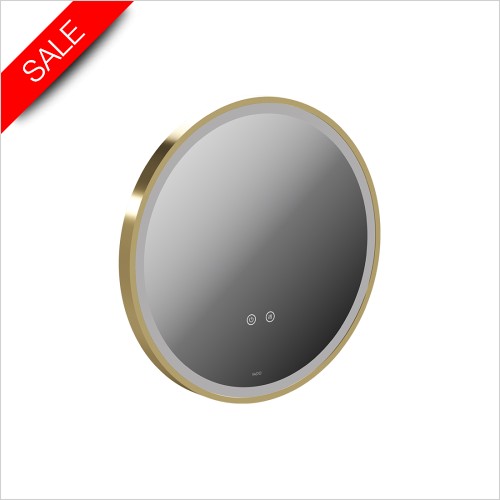 Vado Accessories - Cameo 500mm Illuminated Round Mirror With Demister