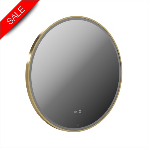 Vado Accessories - Cameo 800mm Illuminated Round Mirror With Demister