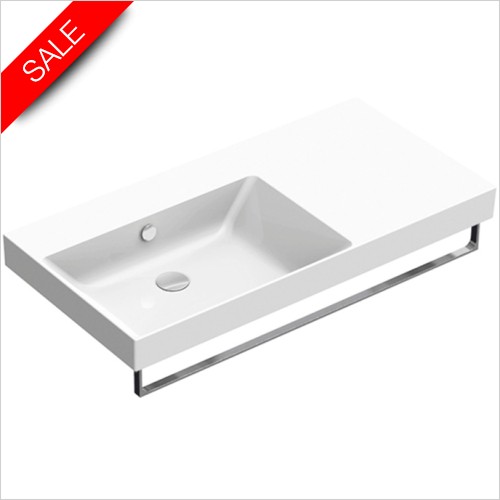 Catalano Basins & Furniture - New Zero Up 100 Basin LH Bowl 1TH 100 x 50cm
