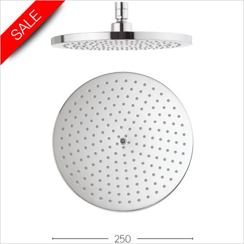 Crosswater Showers - Central 250mm Fixed Head Brass