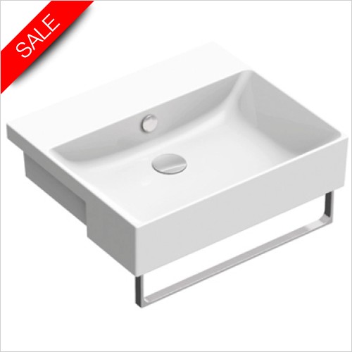Catalano Basins & Furniture - New Zero 55 Semi-Inset Basin 0TH 55 x 47cm